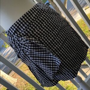 Black and White Checkered Skirt